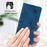 For iPhone 17 Pro Max Skin-feel Embossed Leather Phone Case(Blue)
