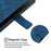 For iPhone 17 Pro Max Skin-feel Embossed Leather Phone Case(Blue)