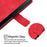 For iPhone 17 Pro Max Skin-feel Embossed Leather Phone Case(Red)