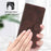For iPhone 17 Pro Max Skin-feel Embossed Leather Phone Case(Brown)
