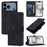 For iPhone 17 Pro Max Skin-feel Embossed Leather Phone Case(Black)