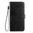 For iPhone 17 Pro Embossed Butterfly Leather Phone Case(Black)