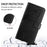 For iPhone 17 Pro Embossed Butterfly Leather Phone Case(Black)
