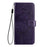 For iPhone 17 Pro Embossed Butterfly Leather Phone Case(Dark Purple)