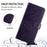 For iPhone 17 Pro Embossed Butterfly Leather Phone Case(Dark Purple)