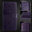 For iPhone 17 Pro Embossed Butterfly Leather Phone Case(Dark Purple)