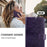 For iPhone 17 Pro Embossed Butterfly Leather Phone Case(Dark Purple)