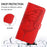 For iPhone 17 Pro Embossed Butterfly Leather Phone Case(Red)