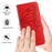 For iPhone 17 Pro Embossed Butterfly Leather Phone Case(Red)