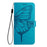 For iPhone 17 Pro Embossed Butterfly Leather Phone Case(Blue)