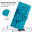 For iPhone 17 Pro Embossed Butterfly Leather Phone Case(Blue)