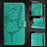 For iPhone 17 Pro Embossed Butterfly Leather Phone Case(Green)