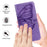 For iPhone 17 Pro Embossed Butterfly Leather Phone Case(Light Purple)