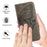 For iPhone 17 Pro Embossed Butterfly Leather Phone Case(Grey)