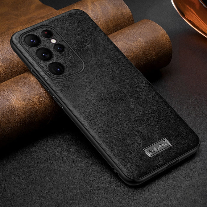 SULADA Shockproof TPU Hybrid Handmade Leather Phone Case, For Samsung Galaxy S25 5G, For Samsung Galaxy S25+ 5G, For Samsung Galaxy S25 Ultra 5G, For Samsung Galaxy S24 Ultra 5G, For Samsung Galaxy S24+ 5G, For Samsung Galaxy S24 5G��������������������...