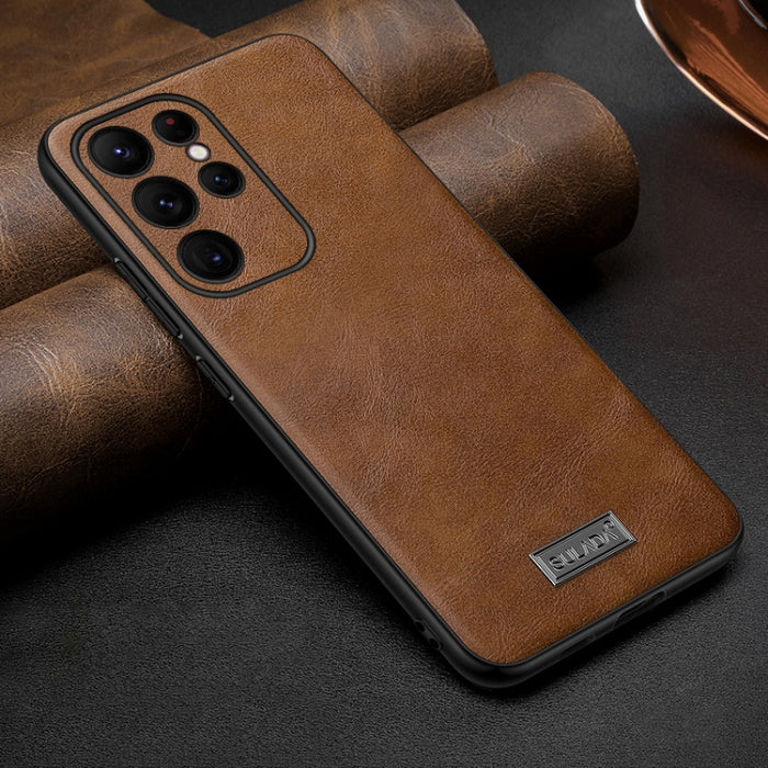 SULADA Shockproof TPU Hybrid Handmade Leather Phone Case, For Samsung Galaxy S25 5G, For Samsung Galaxy S25+ 5G, For Samsung Galaxy S25 Ultra 5G, For Samsung Galaxy S24 Ultra 5G, For Samsung Galaxy S24+ 5G, For Samsung Galaxy S24 5G��������������������...