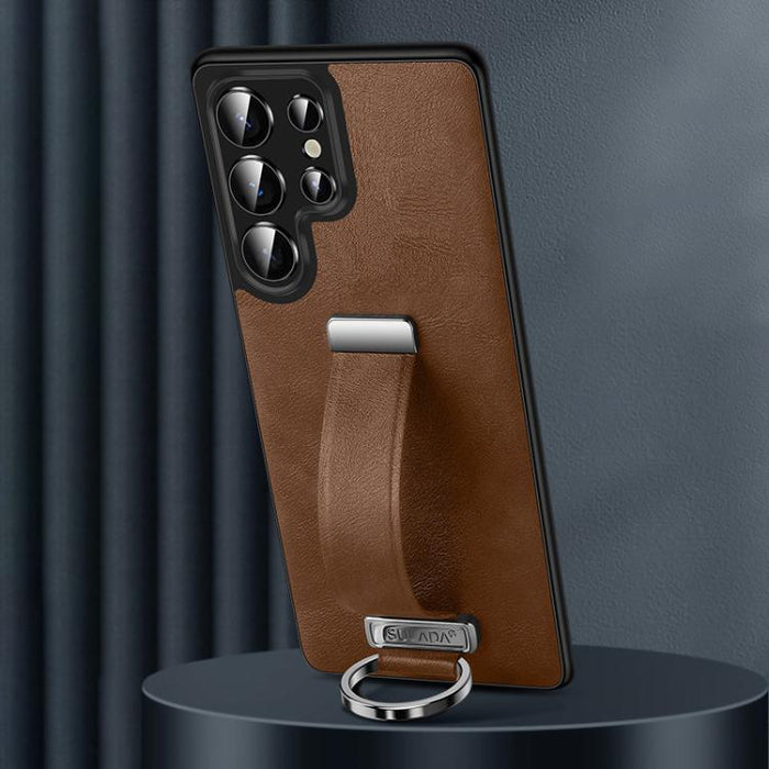 SULADA PC Hybrid Leather Texture Skin Feel Shockproof Phone Case