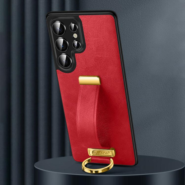 SULADA PC Hybrid Leather Texture Skin Feel Shockproof Phone Case, For Samsung Galaxy S25 5G, For Samsung Galaxy S25+ 5G, For Samsung Galaxy S25 Ultra 5G, For Samsung Galaxy S24 Ultra 5G, For Samsung Galaxy S24+ 5G, For Samsung Galaxy S24 5G            ...