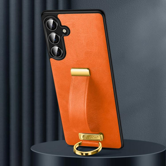 SULADA PC Hybrid Leather Texture Skin Feel Shockproof Phone Case