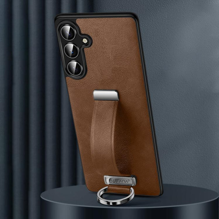 SULADA PC Hybrid Leather Texture Skin Feel Shockproof Phone Case, For Samsung Galaxy S25 5G, For Samsung Galaxy S25+ 5G, For Samsung Galaxy S25 Ultra 5G, For Samsung Galaxy S24 Ultra 5G, For Samsung Galaxy S24+ 5G, For Samsung Galaxy S24 5G            ...