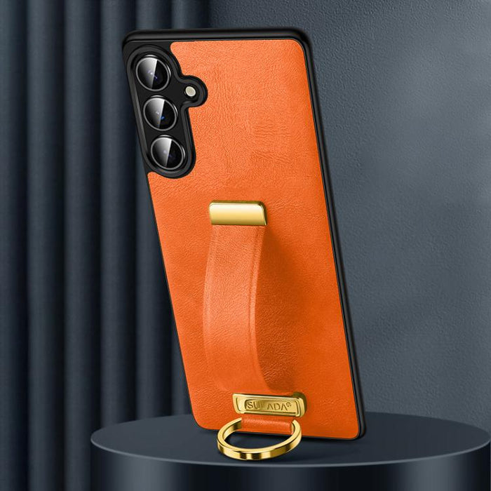 SULADA PC Hybrid Leather Texture Skin Feel Shockproof Phone Case