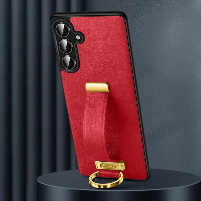SULADA PC Hybrid Leather Texture Skin Feel Shockproof Phone Case