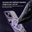 For iPhone 15 Skin Feel MagSafe Shockproof Phone Case with Holder(Purple)
