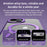 For iPhone 15 Skin Feel MagSafe Shockproof Phone Case with Holder(Purple)