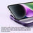 For iPhone 15 Skin Feel MagSafe Shockproof Phone Case with Holder(Purple)
