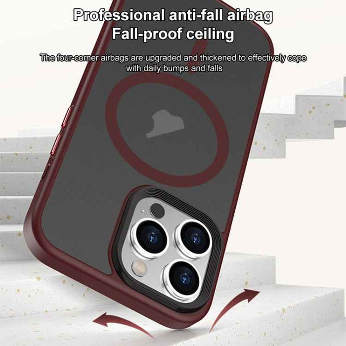 For iPhone 15 Brilliant Series MagSafe Micro-frosted Anti-fingerprint PC Phone Case(Dark Blue)