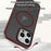 For iPhone 15 Brilliant Series MagSafe Micro-frosted Anti-fingerprint PC Phone Case(Purplish Red)