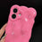 For iPhone 15 Wave Bubbles TPU Phone Case(Baby Rose Red)