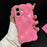 For iPhone 16 Pro Wave Bubbles TPU Phone Case(Baby Rose Red)