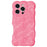 For iPhone 16 Pro Wave Bubbles TPU Phone Case(Baby Rose Red)