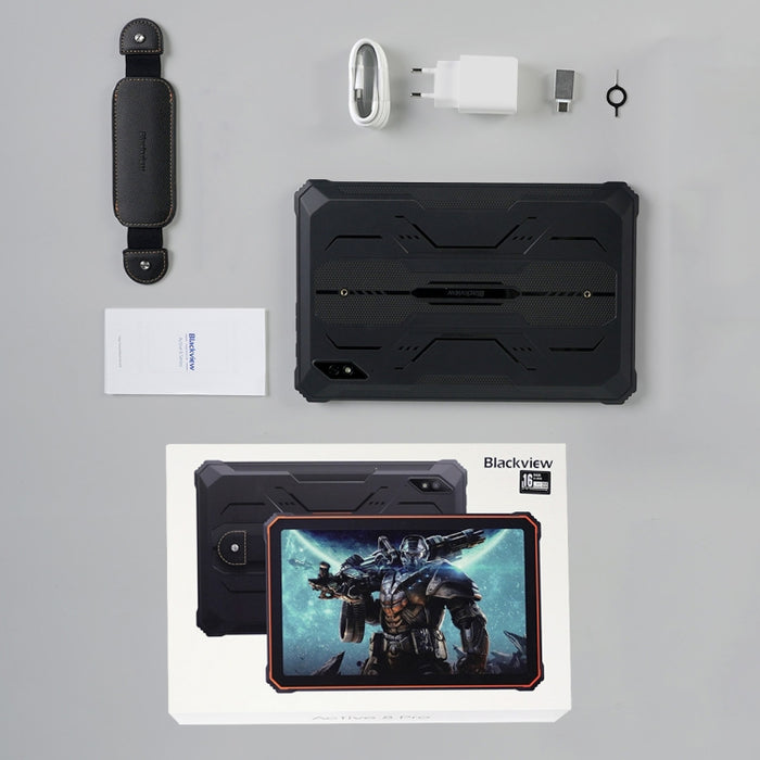 Blackview Active 8 Pro 4G Rugged Tablet, 10.36 inch 8GB+256GB Android 14 MT6789 Octa Core Support Dual SIM, Global Version with Google Play, EU Plug