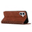 For iPhone 17 Diamond Splicing Skin Feel Magnetic Leather Phone Case(Brown)