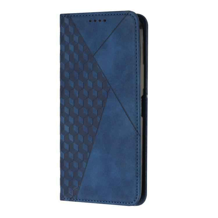 For iPhone 17 Diamond Splicing Skin Feel Magnetic Leather Phone Case(Blue)