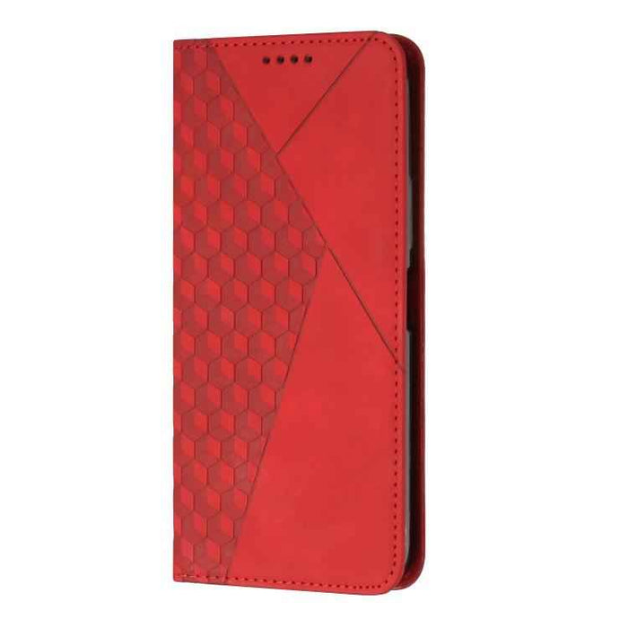 For iPhone 17 Diamond Splicing Skin Feel Magnetic Leather Phone Case(Red)