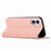 For iPhone 17 Diamond Splicing Skin Feel Magnetic Leather Phone Case(Rose Gold)