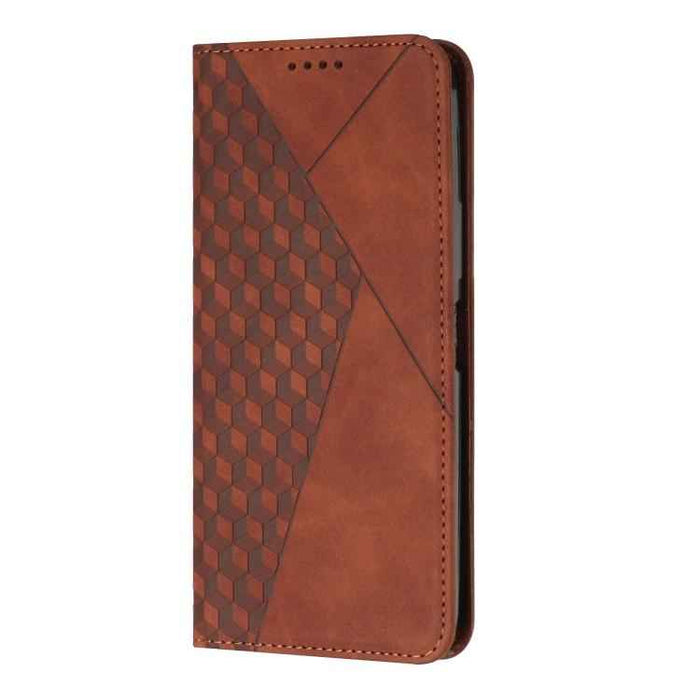 For iPhone 17 Air Diamond Splicing Skin Feel Magnetic Leather Phone Case(Brown)