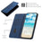 For iPhone 17 Air Diamond Splicing Skin Feel Magnetic Leather Phone Case(Blue)