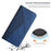 For iPhone 17 Air Diamond Splicing Skin Feel Magnetic Leather Phone Case(Blue)