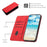 For iPhone 17 Air Diamond Splicing Skin Feel Magnetic Leather Phone Case(Red)