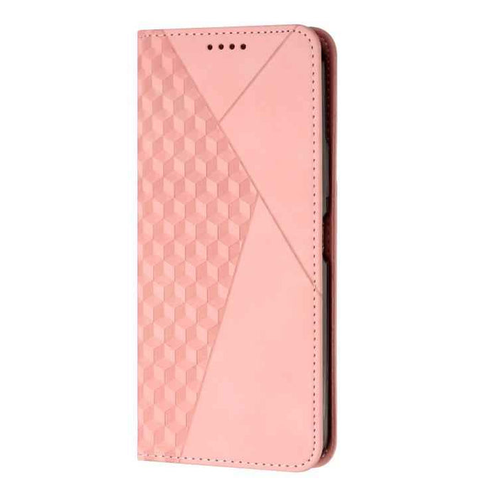 For iPhone 17 Air Diamond Splicing Skin Feel Magnetic Leather Phone Case(Rose Gold)