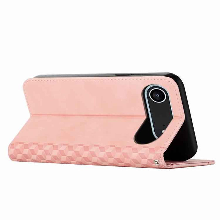 For iPhone 17 Air Diamond Splicing Skin Feel Magnetic Leather Phone Case(Rose Gold)