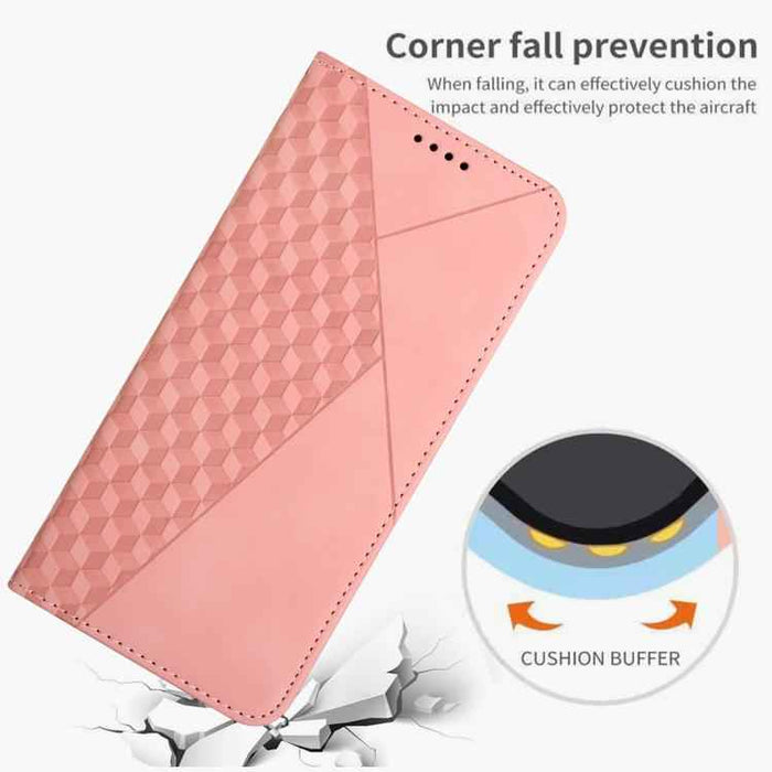 For iPhone 17 Air Diamond Splicing Skin Feel Magnetic Leather Phone Case(Rose Gold)