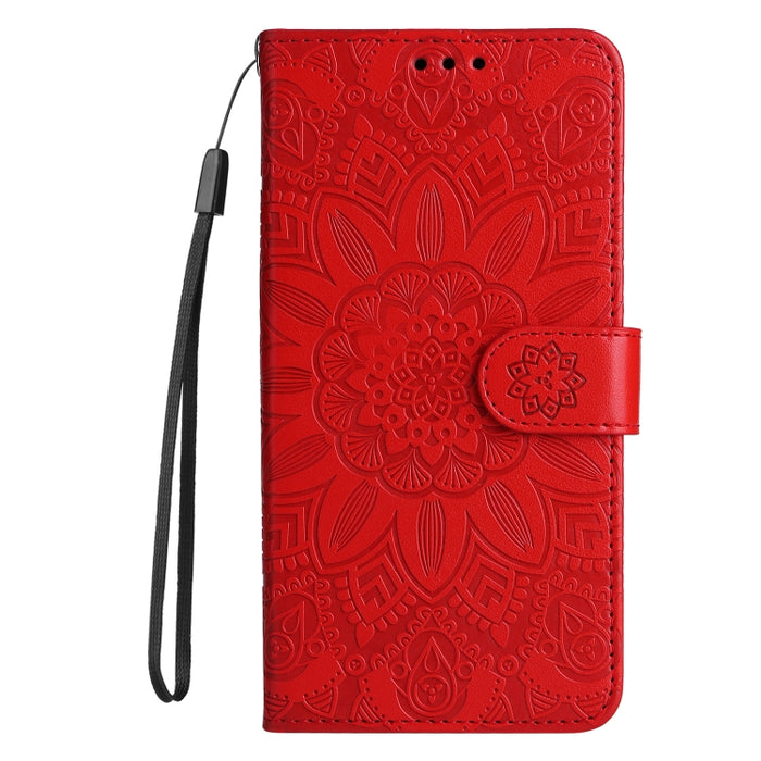 Embossed Sunflower Leather Phone Case, For Samsung Galaxy A05s, For Samsung Galaxy M34 5G, For Samsung Galaxy A25 5G Global, For Samsung Galaxy S23 FE 5G