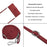 For iPhone 17 Pro Max Skin Feel Stripe Pattern Leather Phone Case with Lanyard(Red)