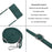 For iPhone 17 Skin Feel Stripe Pattern Leather Phone Case with Lanyard(Green)