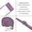For iPhone 17 Skin Feel Stripe Pattern Leather Phone Case with Lanyard(Purple)